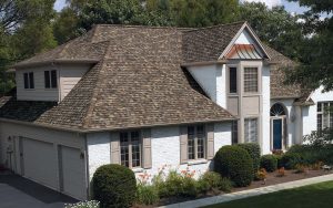 shingled roofing with windows